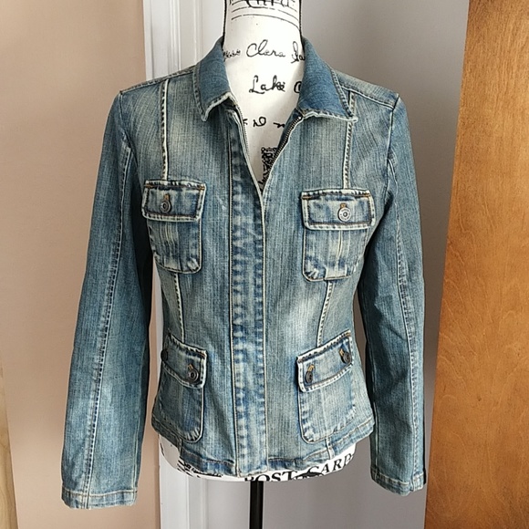 talbots jean jacket